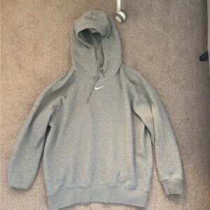 Nike Men's Light Gray Hoodie